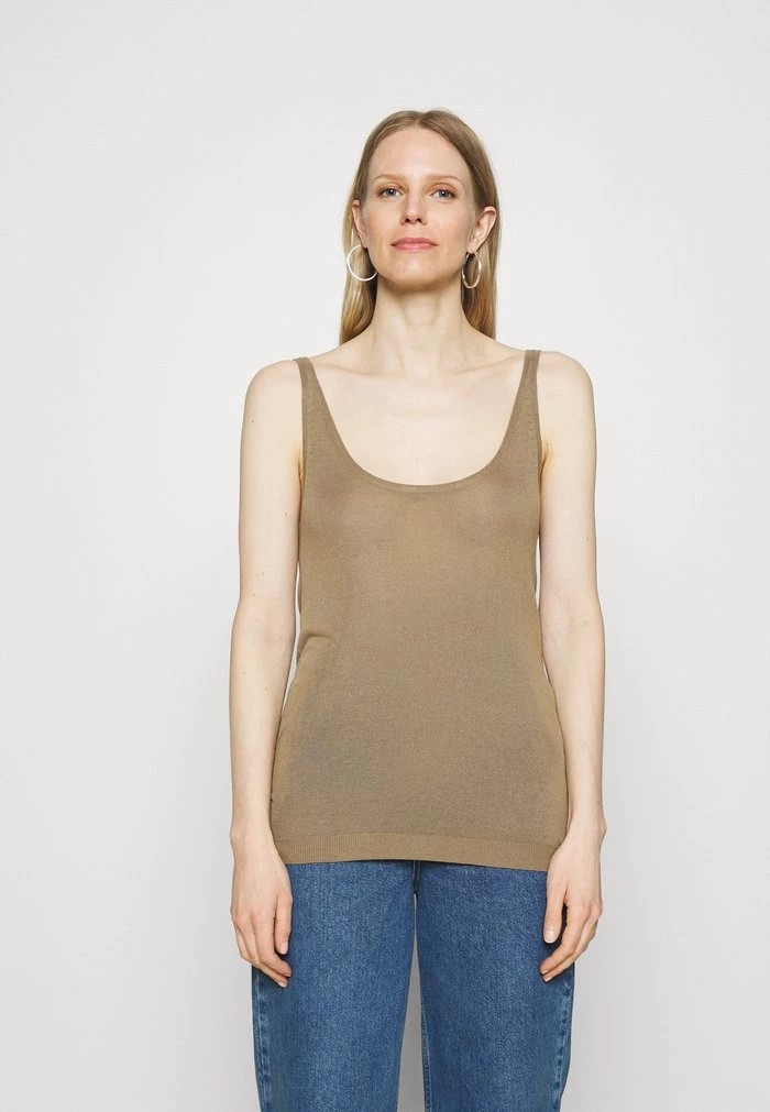 T-Shirt ANNA FIELD Anna Field Top Grise Femme | QUQ-9812670